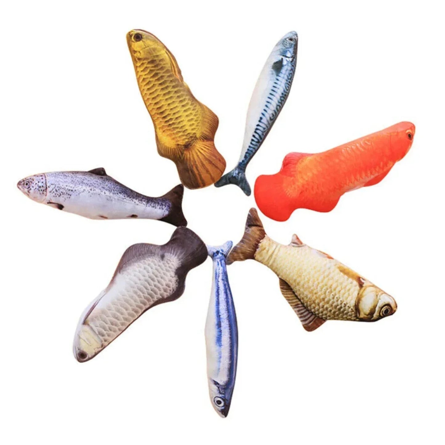 New Interactive Adorable Cute 20CM Plush Stuffed Fish Toy